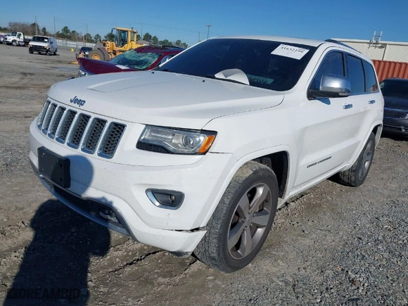 2014 Jeep Grand Cherokee Overland with VIN 1C4RJFCG9EC587322, listed as a IAAI auction lot 41632299 with 161,779 mi miles. Bid and sale history available at carsss.com. Image 6.