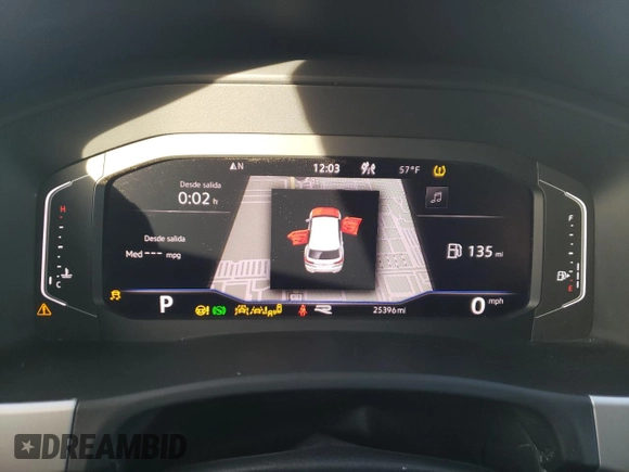 2022 Volkswagen Atlas SEL Premium R-Line with VIN 1V2FE2CA8NC218722, listed as a Copart auction lot 85142904 with 25,396 mi miles and Salvage title. Bid and sale history available at DreamBid. Image 9.