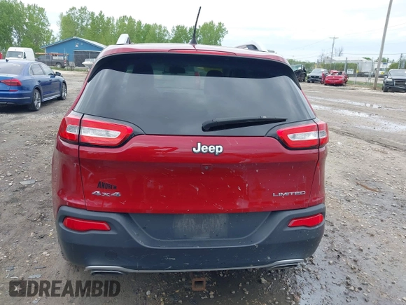 2016 Jeep Cherokee Limited with VIN 1C4PJMDS4GW263260, listed as a IAAI auction lot 42380811 with 187,529 mi miles and . Bid and sale history available at DreamBid. Image 17.