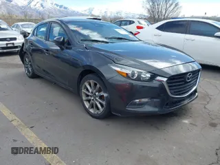 2018 Mazda 3 Touring with VIN 3MZBN1L37JM229289, listed as a IAAI auction lot 41813698 with Not Provided miles. Bid and sale history available at carsss.com. Image 1.