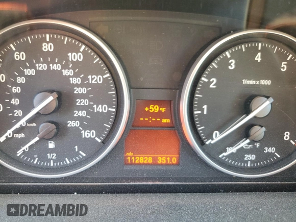 2007 BMW 3 Series 328i z VIN WBAWV135X7P117866, wystawiony jako Copart lot #46118685 z przebiegiem 112 828 mil mil oraz Szkoda całkowita • Salvage title. Historia ofert i sprzedaży dostępna na DreamBid. Obrazek 9.