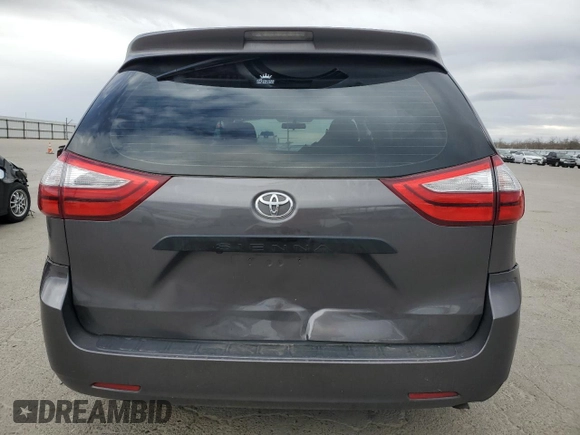 2017 Toyota Sienna L with VIN 5TDZZ3DC4HS808458, listed as a Copart auction lot 43667855 with 170,546 mi miles and Salvage Title. Bid and sale history available at DreamBid. Image 6.