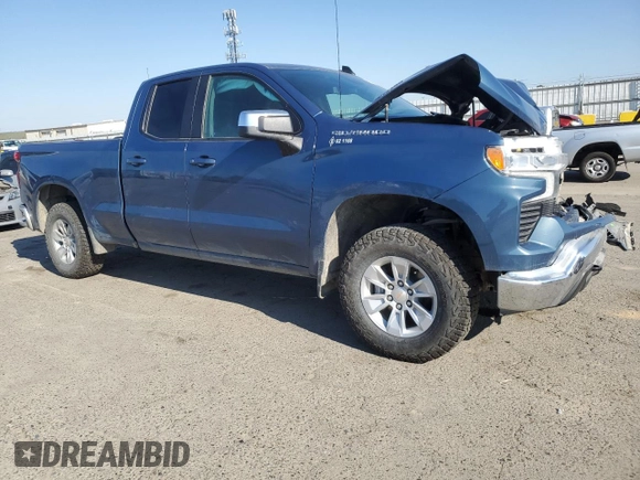 2024 Chevrolet Silverado 1500 with VIN 1GCRACE83RZ366886, listed as a Copart auction lot 42743435 with Not Provided miles and Salvage Title. Bid and sale history available at DreamBid. Image 4.