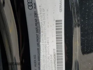 2013 Audi A5 Premium Plus z VIN WAULFAFR6DA080117, wystawiony jako Copart lot #56785585 z przebiegiem 95 659 mil mil oraz Czysty tytuł • Clean title. Historia ofert i sprzedaży dostępna na DreamBid. Obrazek 12.