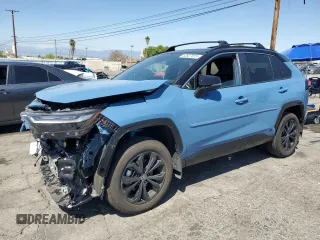2024 Toyota RAV4 Hybrid XSE with VIN 2T3E6RFV5RW071313, listed as a Copart auction lot 58991725 with 42,052 mi miles and Salvage title. Bid and sale history available at DreamBid. Image 1.