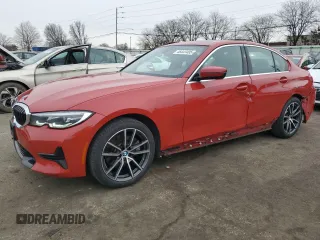 2021 BMW 3 Series 330i xDrive z VIN 3MW5R7J05M8B50200, wystawiony jako Copart lot #46443405 z przebiegiem 35 663 mil mil oraz Szkoda całkowita • Salvage title. Historia ofert i sprzedaży dostępna na DreamBid. Obrazek 1.
