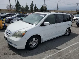 2006 Honda Odyssey EX-L z VIN 5FNRL38736B434134, wystawiony jako Copart lot #56727655 z przebiegiem 125 263 mil mil oraz Szkoda całkowita • Salvage title. Historia ofert i sprzedaży dostępna na DreamBid. Obrazek 1.