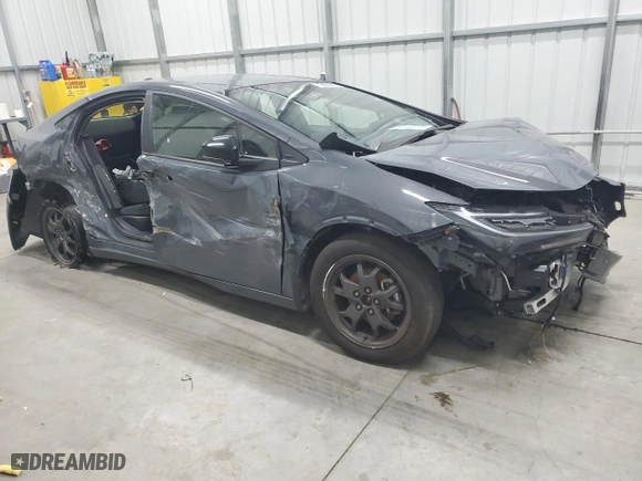 2024 Toyota Prius LE with VIN JTDACAAU3R3020113, listed as a Copart auction lot 51747135 with 21,203 mi miles and Non Repairable. Bid and sale history available at carsss.com. Image 4.