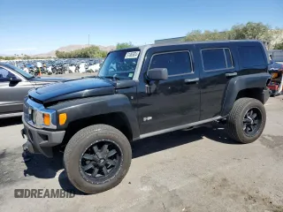 2007 Hummer H3 SUV with VIN 5GTDN13EX78168376, listed as a Copart auction lot 61085834 with 215,205 mi miles and Salvage Title. Bid and sale history available at carsss.com. Image 1.