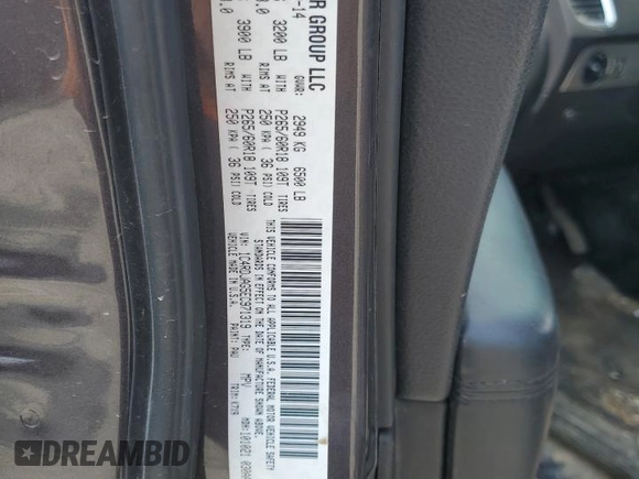 2014 Dodge Durango SXT with VIN 1C4RDJAG5EC971319, listed as a Copart auction lot 60065765 with Not provided miles and Non repairable. Bid and sale history available at DreamBid. Image 13.