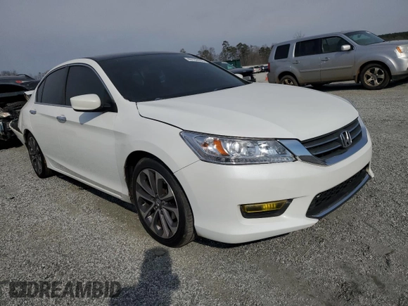 2015 Honda Accord Sport with VIN 1HGCR2F55FA060443, listed as a Copart auction lot 49102055 with 217,414 mi miles and Salvage Title. Bid and sale history available at DreamBid. Image 4.