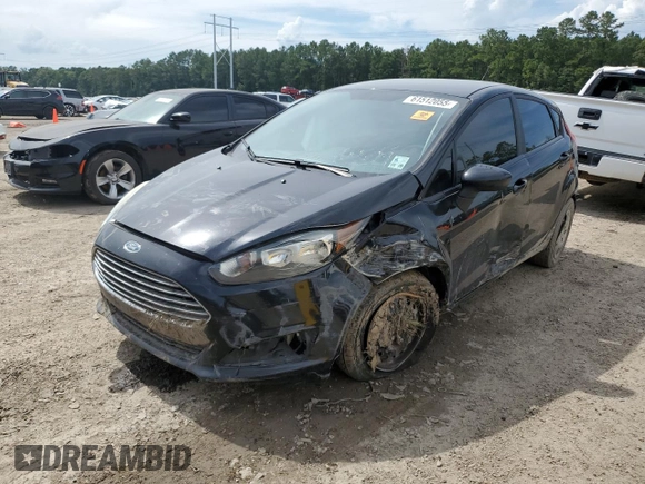 2018 Ford Fiesta S with VIN 3FADP4TJ3JM106004, listed as a Copart auction lot 61512055 with Not provided miles and Salvage title. Bid and sale history available at DreamBid. Image 1.