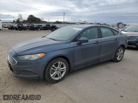 2018 Ford Fusion SE with VIN 3FA6P0HD9JR176808, listed as a Copart auction lot 48559725 with 106,874 mi miles and Salvage Title. Bid and sale history available at DreamBid. Image 1.