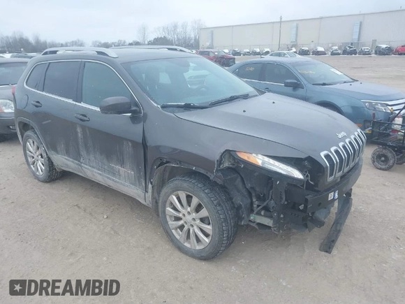 2018 Jeep Cherokee Overland with VIN 1C4PJMJX5JD594240, listed as a IAAI auction lot 41285832 with 130,334 mi miles. Bid and sale history available at carsss.com. Image 1.