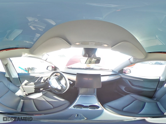 2023 Tesla Model Y Long Range with VIN 7SAYGAEE7PF832264, listed as a Copart auction lot 88822845 with 43,147 mi miles and Salvage Title. Bid and sale history available at carsss.com. Image 13.