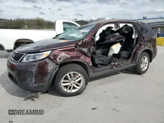 2015 Kia Sorento LX with VIN 5XYKT3A61FG578373, listed as a Copart auction lot 51747675 with 0 mi miles and Salvage Title. Bid and sale history available at carsss.com. Image 1.