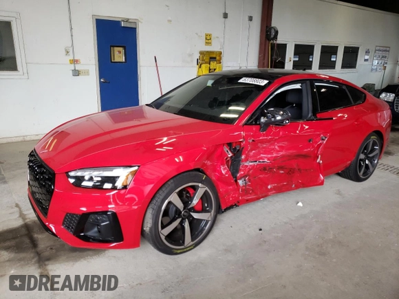 2023 Audi A5 Sportback S line Premium Plus with VIN WAUFACF53PA055491, listed as a Copart auction lot 63708803 with 1,755 mi miles. Bid and sale history available at carsss.com. Image 1.
