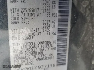 2015 Nissan Rogue S with VIN 5N1AT2MT2FC927158, listed as a Copart auction lot 52344415 with 137,165 mi miles and Salvage Title. Bid and sale history available at carsss.com. Image 14.