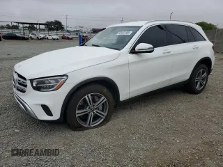 2020 Mercedes-Benz GLC 300 with VIN WDC0G8DB8LF698908, listed as a Copart auction lot 59491365 with 58,566 mi miles and Salvage title. Bid and sale history available at DreamBid. Image 1.