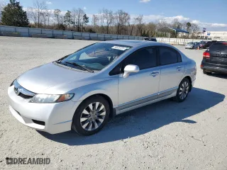 2010 Honda Civic Sdn EX with VIN 19XFA1F80AE037004, listed as a Copart auction lot 50020415 with 177,757 mi miles and Salvage Title. Bid and sale history available at carsss.com. Image 1.