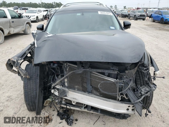 2009 Infiniti FX35 with VIN JNRAS18U09M102867, listed as a Copart auction lot 50351075 with 131,304 mi miles and Salvage Title. Bid and sale history available at carsss.com. Image 5.
