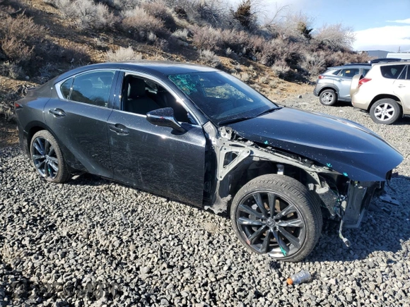 2023 Lexus IS 350 F Sport with VIN JTHGZ1E25P5031776, listed as a Copart auction lot 45744285 with 13,190 mi miles and Salvage title. Bid and sale history available at DreamBid. Image 4.