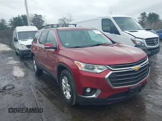 2018 Chevrolet Traverse LT Cloth with VIN 1GNEVGKW3JJ188727, listed as a IAAI auction lot 41740495 with 74,056 mi miles. Bid and sale history available at carsss.com. Image 1.