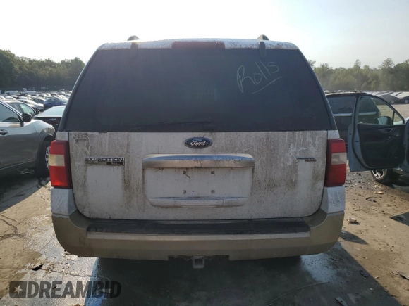 2007 Ford Expedition Max Eddie Bauer with VIN 1FMFK18577LA79018, listed as a Copart auction lot 69244794 with Not Provided miles and Salvage Title. Bid and sale history available at DreamBid. Image 6.