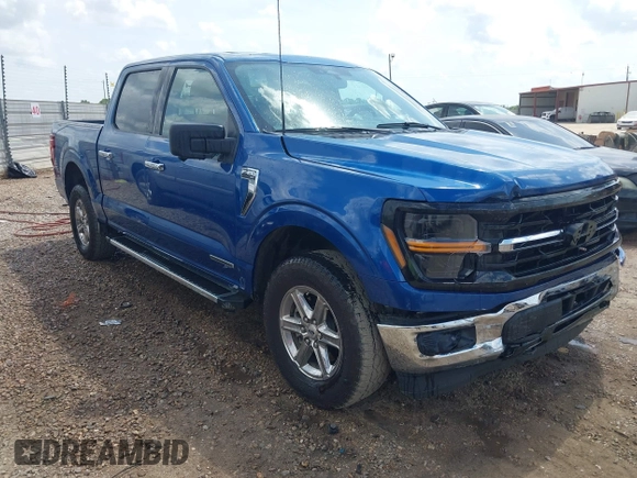 2024 Ford F-150 XLT with VIN 1FTFW3LD1RFA35598, listed as a IAAI auction lot 42087496 with 43,786 mi miles. Bid and sale history available at carsss.com. Image 1.
