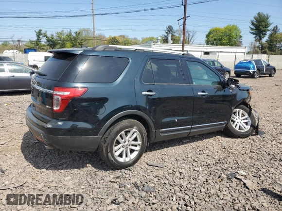 2015 Ford Explorer XLT with VIN 1FM5K8D83FGA60414, listed as a Copart auction lot 54174695 with 100,635 mi miles and Salvage Title. Bid and sale history available at carsss.com. Image 3.