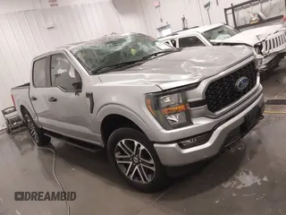 2023 Ford F-150 XL with VIN 1FTEW1EP6PFA97955, listed as a IAAI auction lot 41323417 with 39,440 mi miles. Bid and sale history available at carsss.com. Image 1.