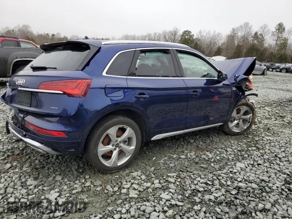 2022 Audi Q5 S line Prestige with VIN WA1FAAFY3N2110783, listed as a Copart auction lot 39282883 with Not Provided miles and . Bid and sale history available at DreamBid. Image 3.