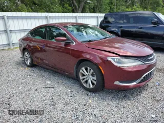 2015 Chrysler 200 Limited with VIN 1C3CCCAB2FN583628, listed as a Copart auction lot 60996045 with 96,606 mi miles and Salvage title. Bid and sale history available at DreamBid. Image 4.