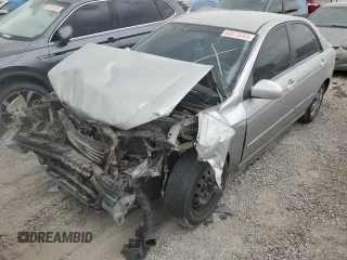 2008 Kia Spectra EX with VIN KNAFE121985543477, listed as a Copart auction lot 60573345 with Not provided miles and Salvage title. Bid and sale history available at DreamBid. Image 1.