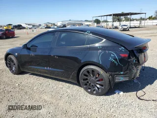 2022 Tesla Model 3 Performance with VIN 5YJ3E1EC8NF353747, listed as a Copart auction lot 45716805 with 13,971 mi miles and Salvage Title. Bid and sale history available at DreamBid. Image 2.