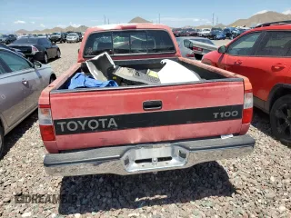 1996 Toyota T100 DX z VIN JT4TN12D7T0018102, wystawiony jako Copart lot #62738304 z przebiegiem 230 427 mil mil oraz Szkody całkowita. Historia ofert i sprzedaży dostępna na DreamBid. Obrazek 6.