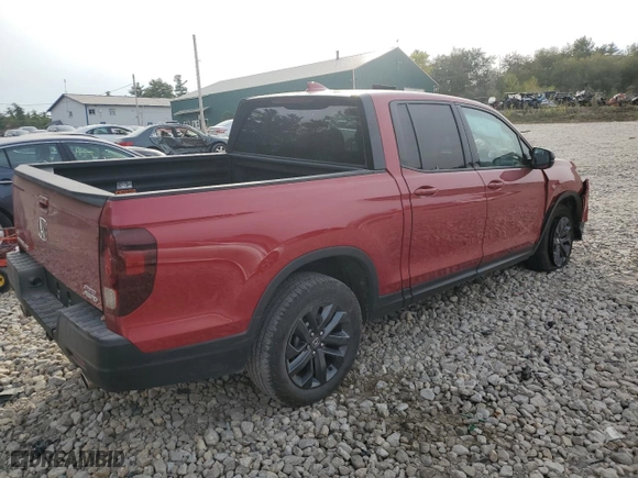 2023 Honda Ridgeline Sport with VIN 5FPYK3F1XPB050292, listed as a Copart auction lot 72023644 with 13,060 mi miles and Salvage Title. Bid and sale history available at carsss.com. Image 3.