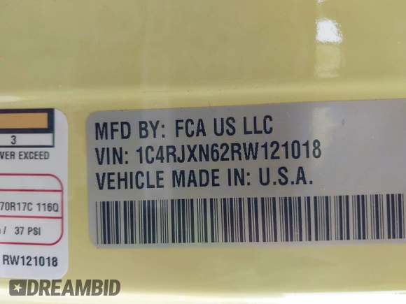 2024 Jeep Wrangler Sport S with VIN 1C4RJXN62RW121018, listed as a IAAI auction lot 41772775 with 1,146 mi miles and . Bid and sale history available at DreamBid. Image 9.