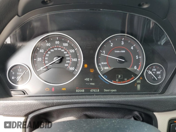 2016 BMW 3 Series 328d xDrive with VIN WBA8J1C53GK458415, listed as a Copart auction lot 47390323 with 82,048 mi miles and . Bid and sale history available at DreamBid. Image 9.
