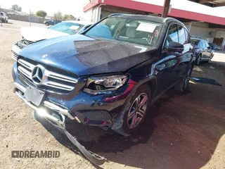 2019 Mercedes-Benz GLC with VIN WDC0G4KB8KV124731, listed as a IAAI auction lot 41651587 with 44,068 mi miles. Bid and sale history available at carsss.com. Image 2.