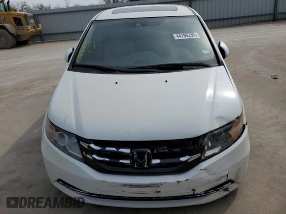 2016 Honda Odyssey EX-L with VIN 5FNRL5H63GB016354, listed as a Copart auction lot 44796235 with 169,581 mi miles and Salvage Title. Bid and sale history available at carsss.com. Image 5.