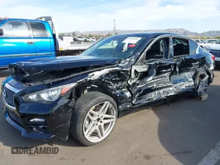 2014 Infiniti Q50 Premium with VIN JN1BV7AR5EM699404, listed as a IAAI auction lot 41884981 with 91,521 mi miles. Bid and sale history available at carsss.com. Image 6.