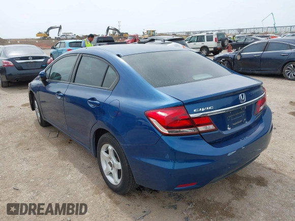 2014 Honda Civic Sedan LX with VIN 2HGFB2F54EH514327, listed as a IAAI auction lot 41781065 with 181,055 mi miles. Bid and sale history available at carsss.com. Image 3.