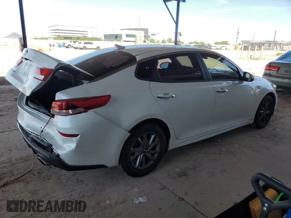 2019 Kia Optima LX z VIN 5XXGT4L39KG336198, wystawiony jako Copart lot #58867975 z przebiegiem 83 992 mil mil oraz Szkoda całkowita • Salvage title. Historia ofert i sprzedaży dostępna na DreamBid. Obrazek 3.