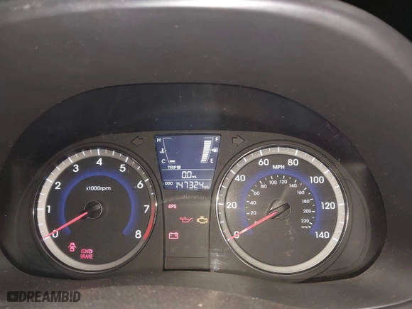 2013 Hyundai Accent GL with VIN KMHCT5AE3DU104651, listed as a IAAI auction lot 41522571 with 147,324 mi miles. Bid and sale history available at carsss.com. Image 7.