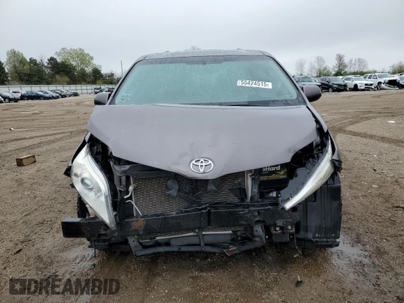 2015 Toyota Sienna XLE with VIN 5TDYK3DC9FS552119, listed as a Copart auction lot 55424515 with 108,307 mi miles and Salvage title. Bid and sale history available at DreamBid. Image 5.