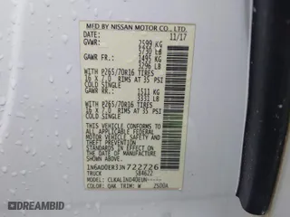 2018 Nissan Frontier SV V6 with VIN 1N6AD0ER3JN722726, listed as a IAAI auction lot 41773849 with 51,864 mi miles. Bid and sale history available at carsss.com. Image 9.