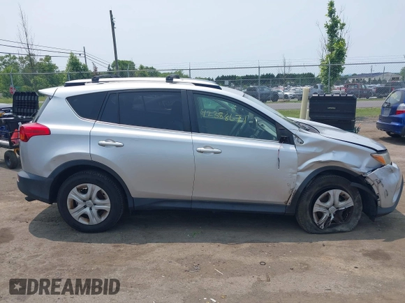 2015 Toyota RAV4 LE with VIN JTMBFREV6FJ039453, listed as a IAAI auction lot 42388671 with 200,304 mi miles and . Bid and sale history available at DreamBid. Image 13.