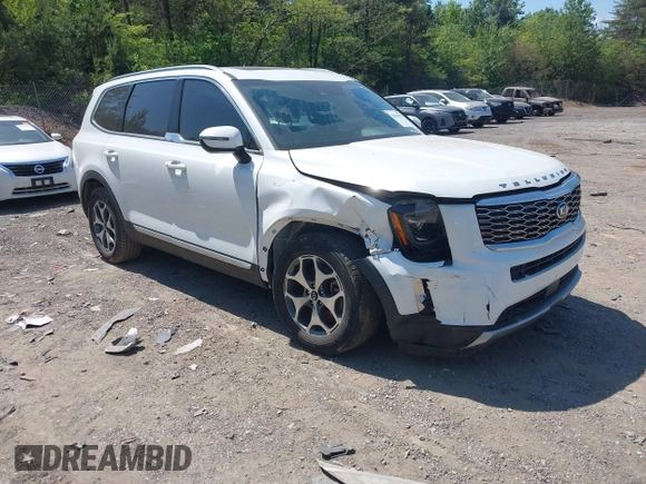 2020 Kia Telluride EX with VIN 5XYP34HC5LG008668, listed as a IAAI auction lot 42063077 with 59,480 mi miles and . Bid and sale history available at DreamBid. Image 1.