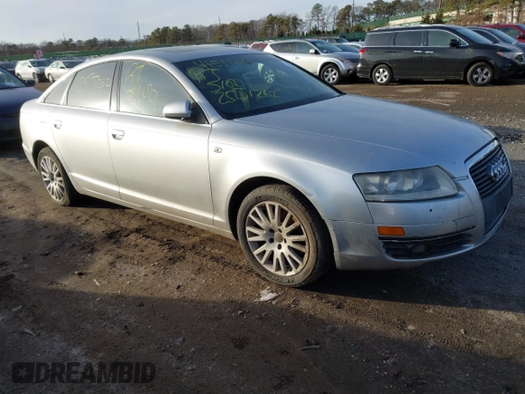 2006 Audi A6 with VIN WAUDG74FX6N073194, listed as a IAAI auction lot 41514491 with 999,999 mi miles. Bid and sale history available at carsss.com. Image 1.